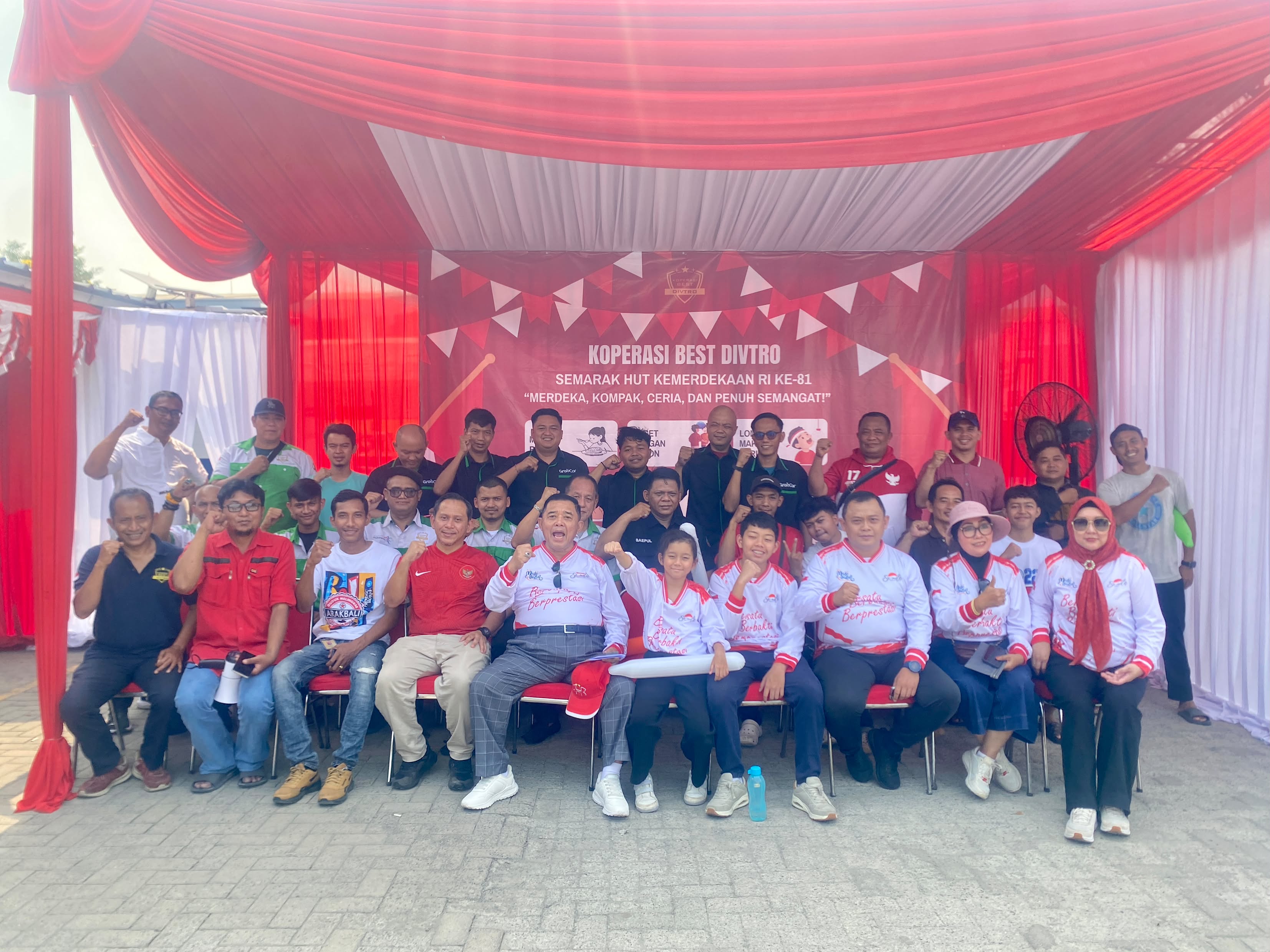 Semarak HUT Kemerdekaan RI ke-81 — Koperasi BEST DIVTRO  "Merdeka, Kompak, Ceria, dan Penuh Semangat!"