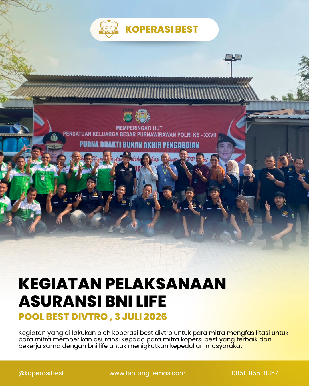 kegiatan pelaksanaan asuransi bni life