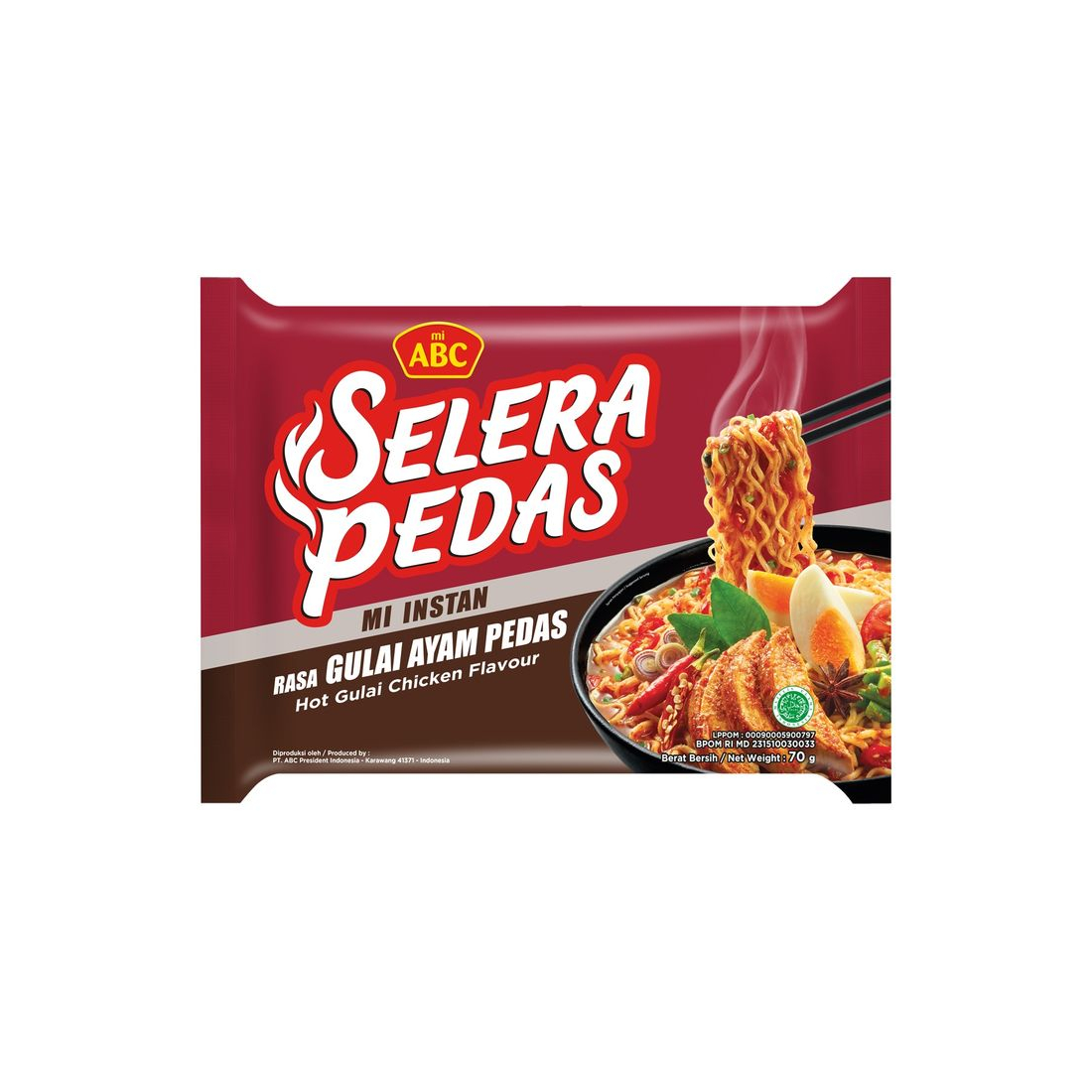 ABC Mie Pedas Gulai Ayam 70 gr